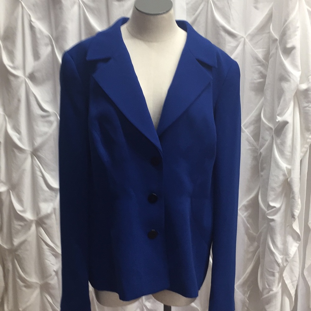 Leslie Fay 18 Royal Blue Blazer
